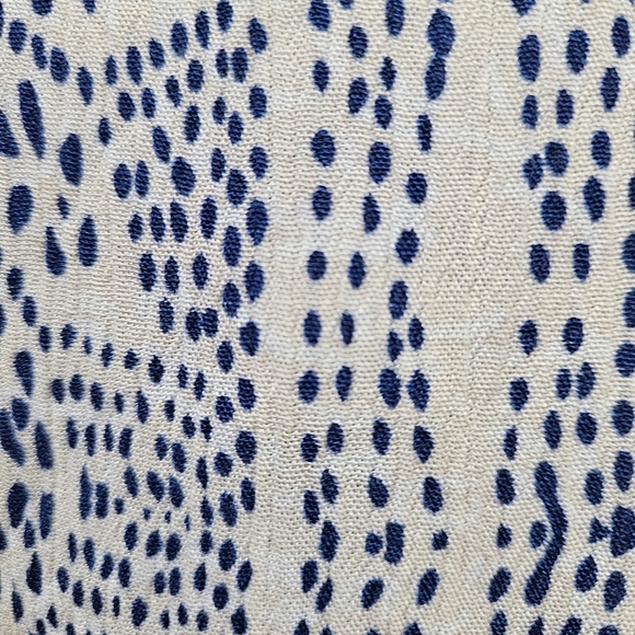 Anthropology THML Tank Top Blue & White Embroidered Size L - Picture 4 of 6